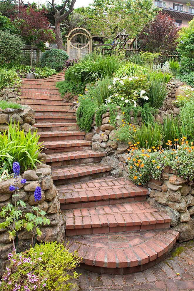 Berns Garden Center for a Traditional Landscape with a Brick Paving and San Francisco Estate by Shepard Design Landscape Architecture   Aj Shepard