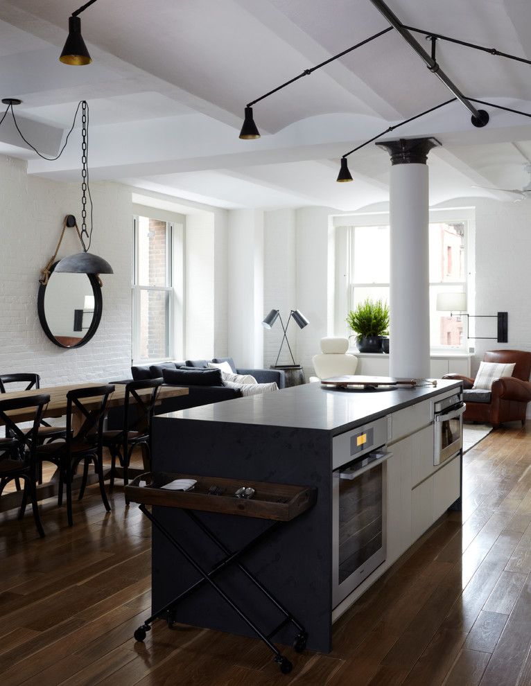 Best Buy Alamo Ranch for a Contemporary Kitchen with a Wood Floor and Hudson Loft, Nyc by Schappacherwhite Architecture D.p.c.