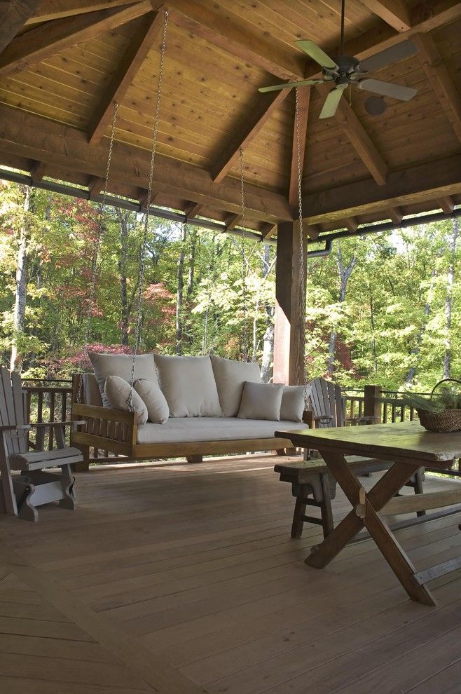 Best Buy Carmel Mountain for a Rustic Porch with a Picnic Table and Azalea Ridge by Wright Design