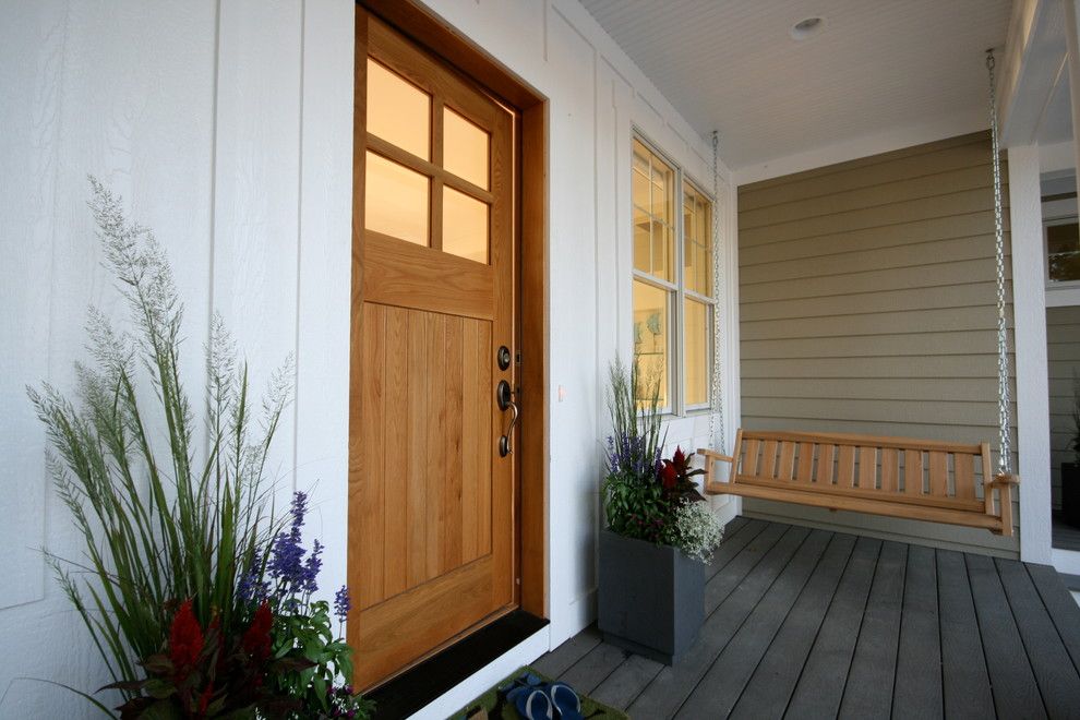 Best Buy Webster Tx for a Beach Style Entry with a Beadboard Ceiling and Monroe Beach House by Cottage Home, Inc.