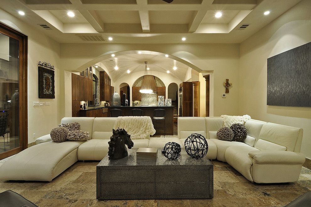 Best Buy Webster Tx for a Mediterranean Living Room with a Great Room and Racca by Design Visions of Austin