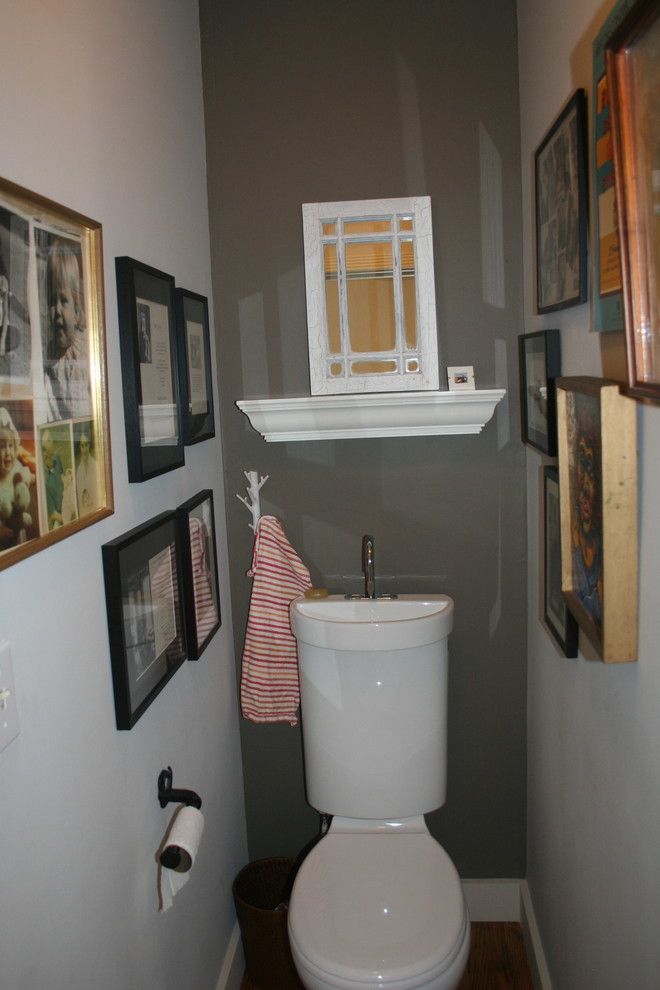 Best Way to Unclog a Toilet for a Eclectic Powder Room with a Bathroom and My Favorite Things by Samantha Schoech