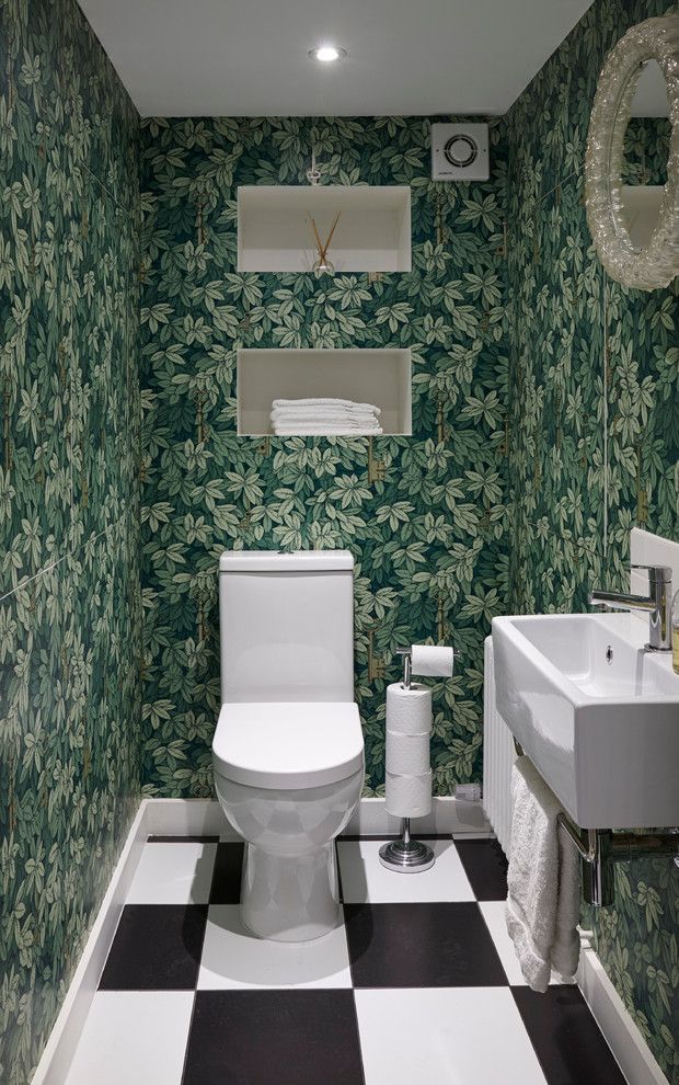 Best Way to Unclog a Toilet for a Eclectic Powder Room with a Jake Fitzjones Photography Ltd and Mountview by Martins Camisuli Architects