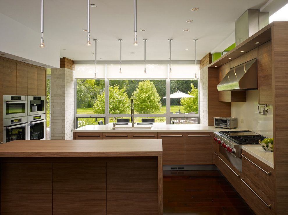 Blackman Plumbing Locations for a Contemporary Kitchen with a Porcelanosa Tiles and 7rr Ecohome by Thomas Roszak Architecture, Llc