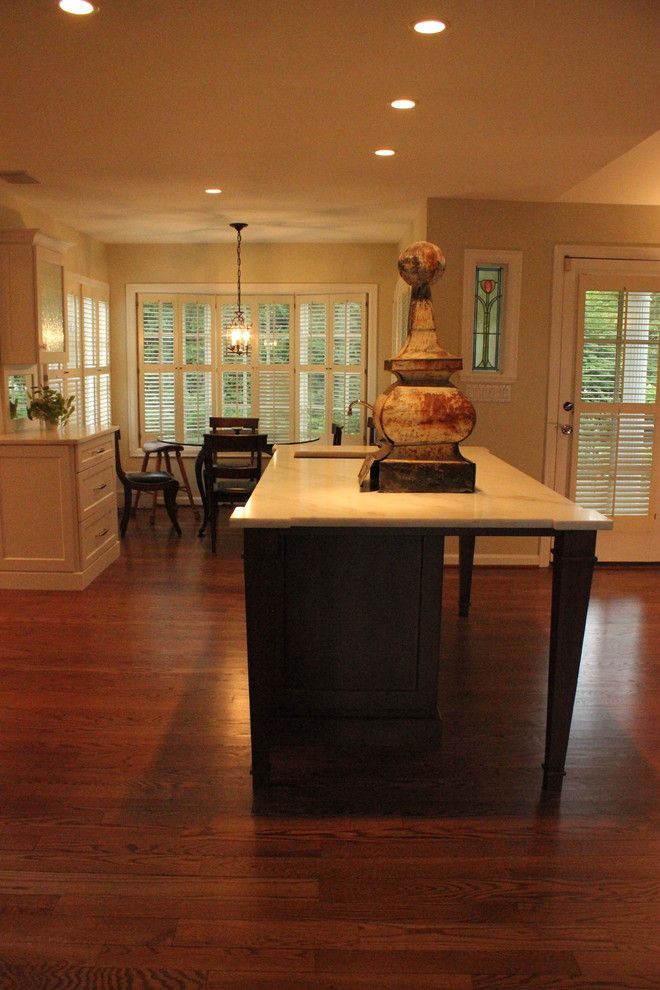 Bobrick for a Traditional Kitchen with a Marble Counter Top and Custom Kitchen by Misch Bobrick Design Llc