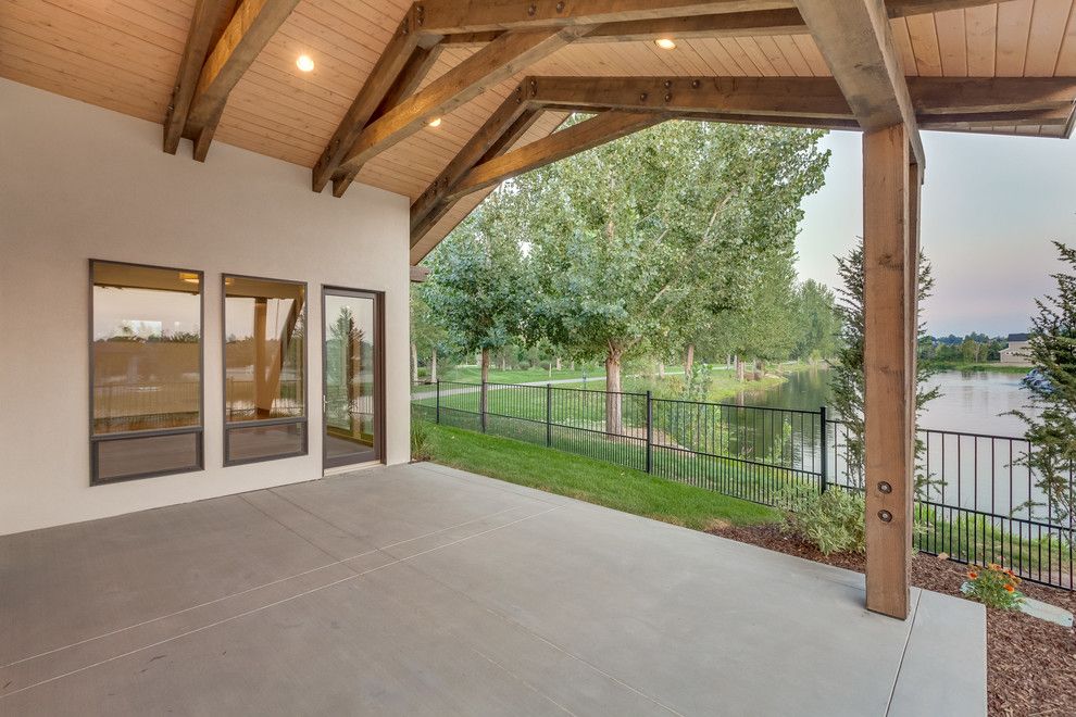 Boise Indoor Soccer for a Industrial Patio with a Wood Beams and Lakemoor by Rsi Construction, Llc