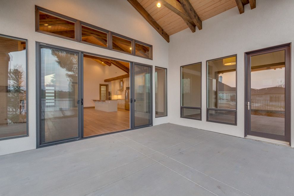 Boise Indoor Soccer for a Industrial Patio with a Wood Ceiling and Lakemoor by Rsi Construction, Llc