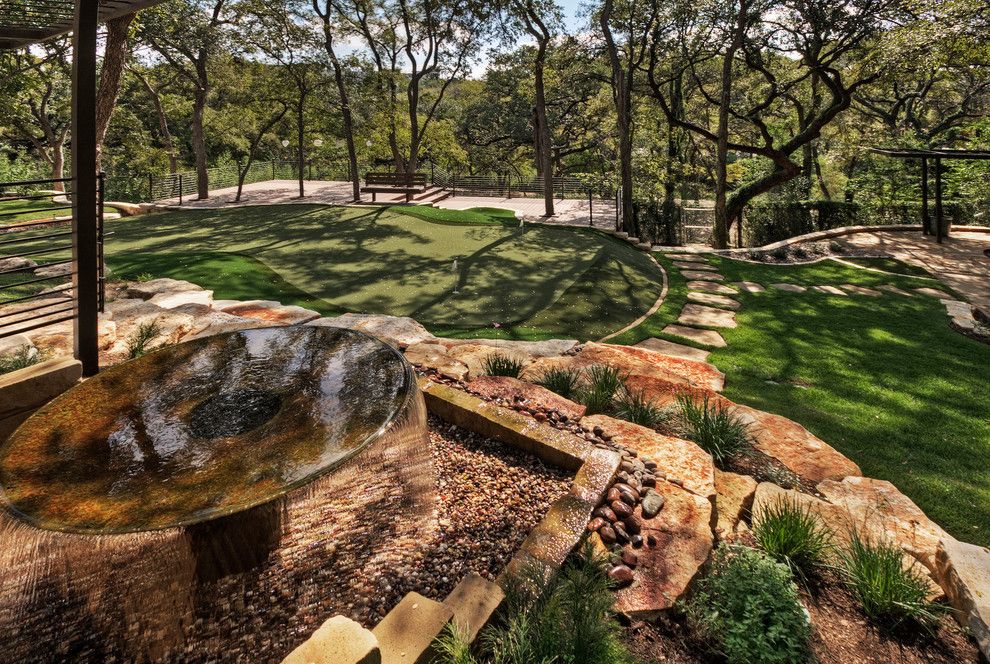 Boulders Golf for a Traditional Landscape with a Oklahoma Stone and Project Four by Pearson Landscape Services