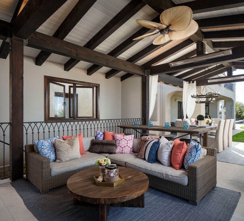 Bravos Pizza for a Mediterranean Patio with a Indoor Outdoor and Rustic Cabana by Kw Designs