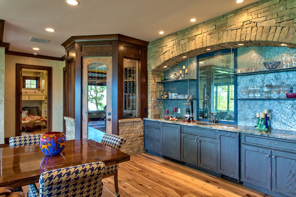 Bravos Pizza for a Traditional Dining Room with a Wood and Beautiful Mountain Residence by Glennwood Custom Builders (Nc)