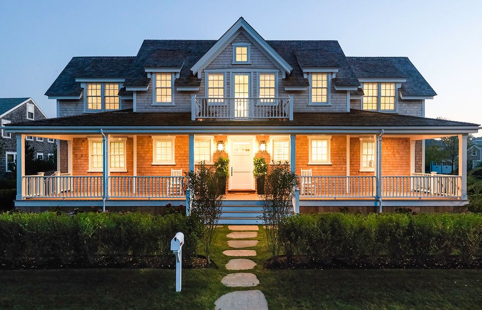 Brosco Doors for a Beach Style Exterior with a Shingle Siding and Jetties House by Chip Webster Architecture