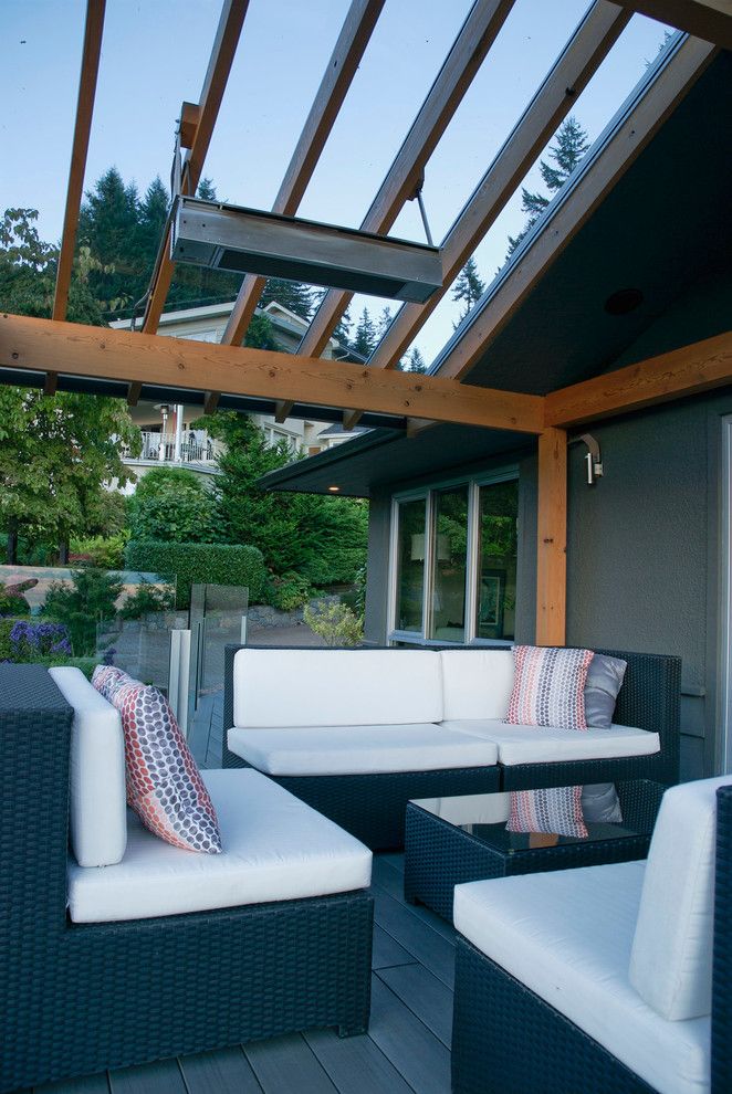 Buckeye Heating and Cooling for a Contemporary Deck with a My Houzz and My Houzz: Full Tilt Reinvention for a 1950s Ranch by Heather Merenda