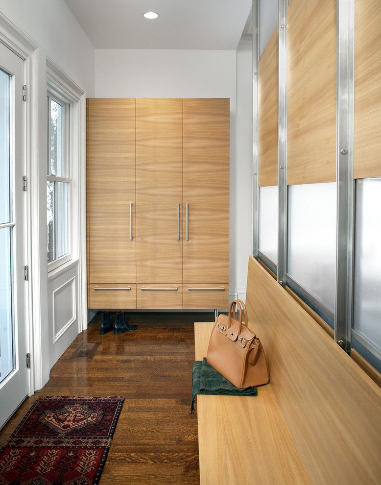 Buckeye Heating and Cooling for a Contemporary Entry with a Foyer and Cambridge Contemporary Mudroom by Lda Architecture & Interiors