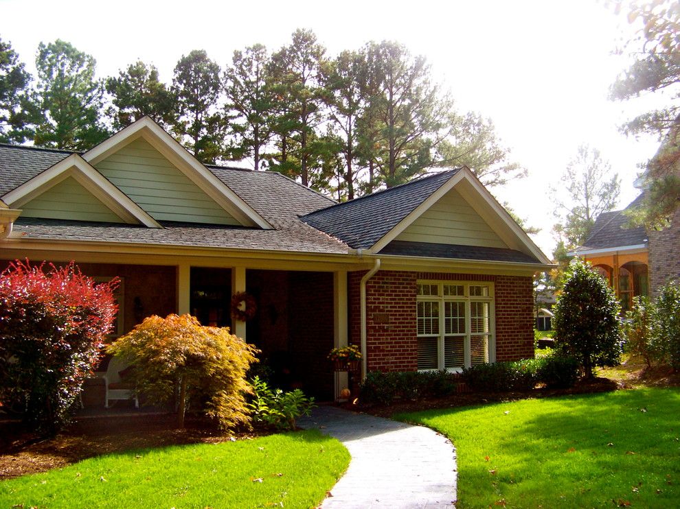 Buildex for a Transitional Exterior with a Southern and Governors Club Traditional Brick Home//chapel Hill, Nc by Buildex