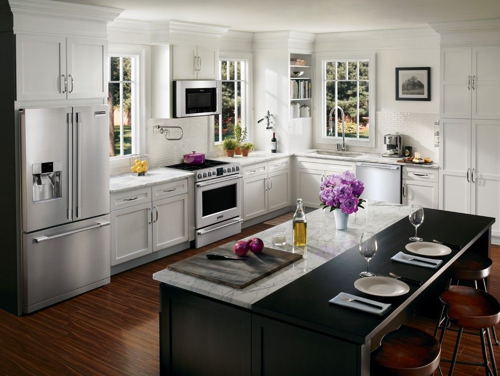 Bungalow Austin for a Contemporary Kitchen with a Pot Filler and Frigidaire by Frigidaire®