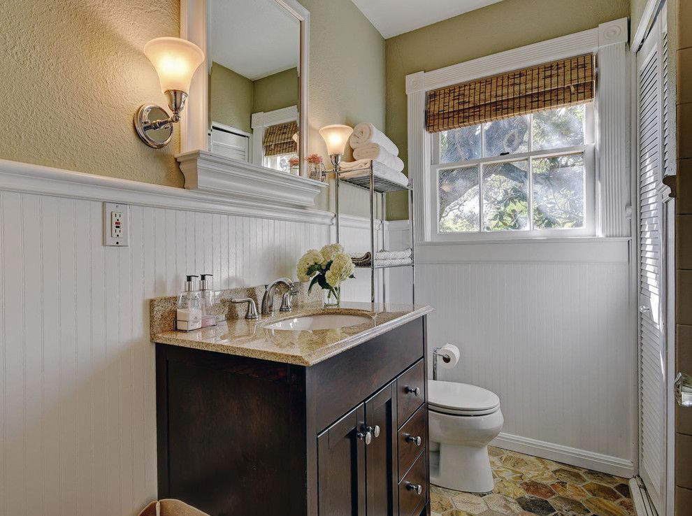 Bungalow Austin for a Contemporary Powder Room with a Modern and Bungalow on Bonham Terrace by Katy Dickson Designs & Staging