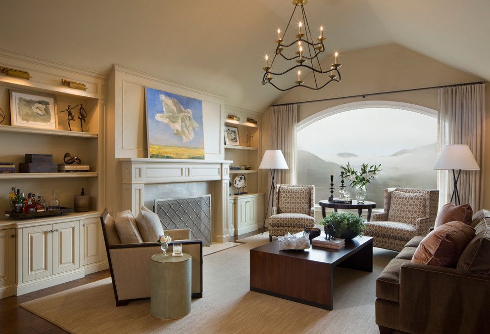 Burke Flooring for a Traditional Living Room with a Wrought Iron Floor Lamps and Alamo Contemporary Home by Kathleen Burke Design