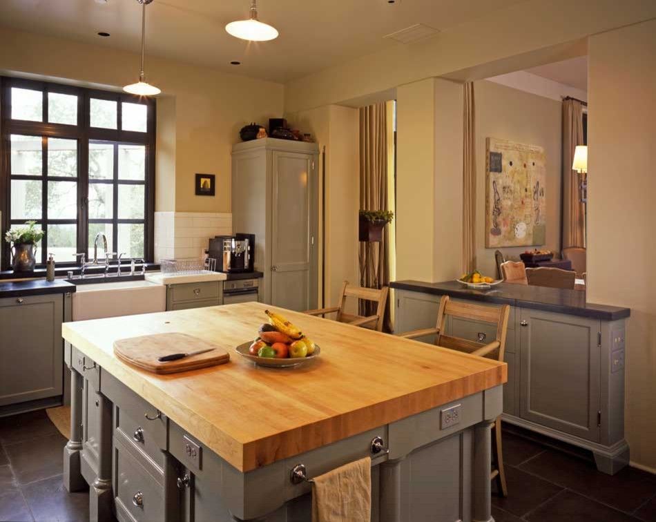 Butcher Block Nyc for a Mediterranean Kitchen with a Island and Hilltop Mediterranean by Jma (Jim Murphy and Associates)