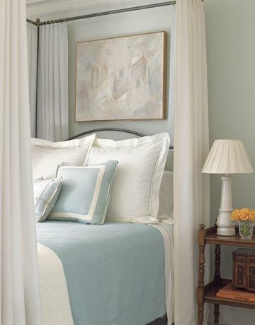 Canope for a  Bedroom with a Color and the Softness of Sherwin Williams by Donna Frasca