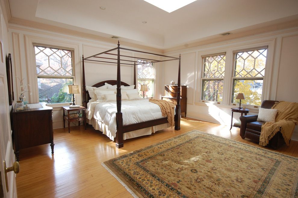 Canpo for a Traditional Bedroom with a Leather Arm Chair and Master Bedroom by Natalya Price of Nj Staged 2 Sell