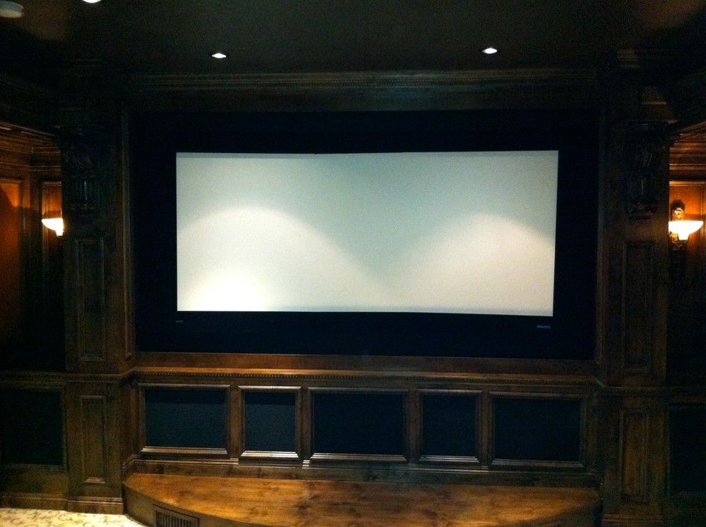 Carlisle Movie Theater for a Traditional Home Theater with a Projector and Rancho Santa Fe Full House, and Underground Theater by A/v Consulting