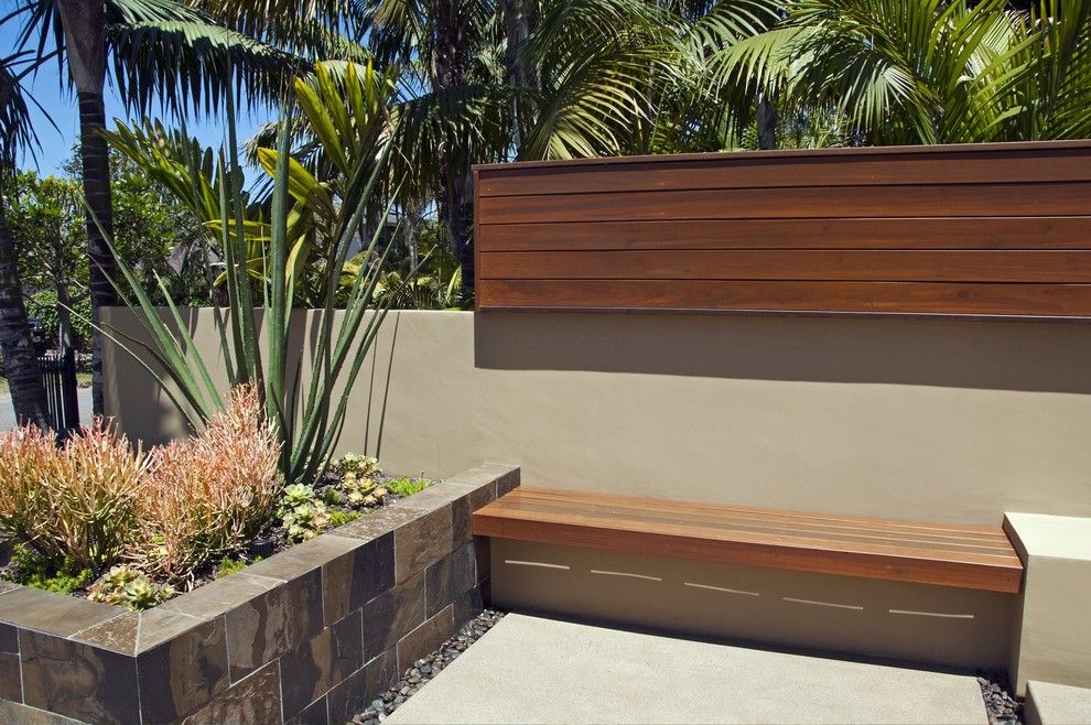 Carls Patio for a Contemporary Landscape with a Bench and Debora Carl Landscape Design by Debora Carl Landscape Design