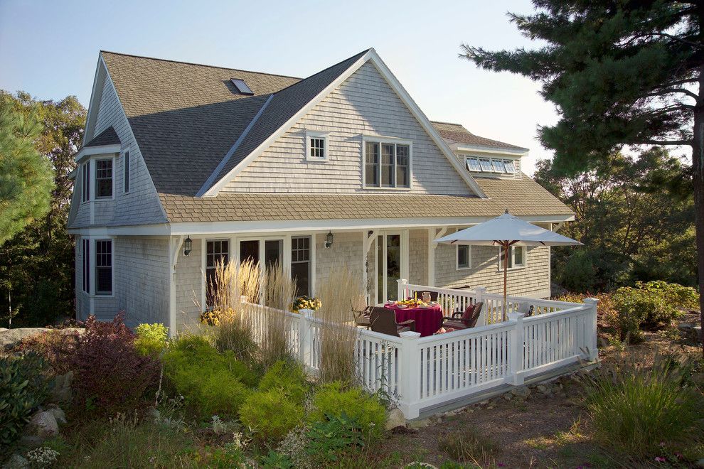 Carls Patio for a Traditional Exterior with a Shingle Style and the Treehouse by Olson Lewis + Architects