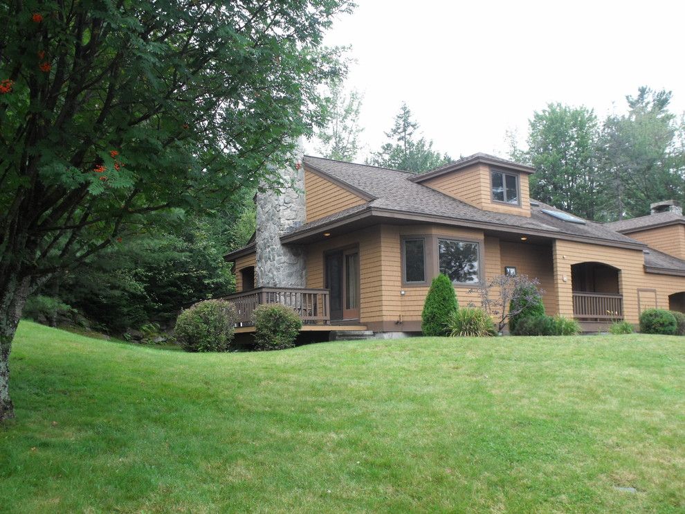 Carroll Realty for a Traditional Exterior with a Deck and Bretton Woods Forest Cottage, Carroll Nh by Peabody Smith Realty, Inc.