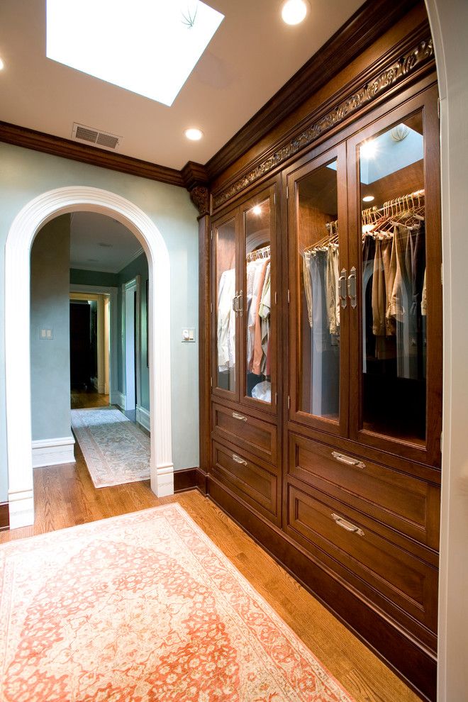 Cat6 vs Cat5e for a Traditional Closet with a Oriental Rug and Formal and Comfortable by Cheryl D & Company