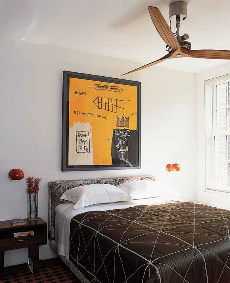 Caulked for a Contemporary Bedroom with a Enameled Boi Lamps by David Weeks and Greenwich Village Townhouse Guest Bedroom by Axis Mundi