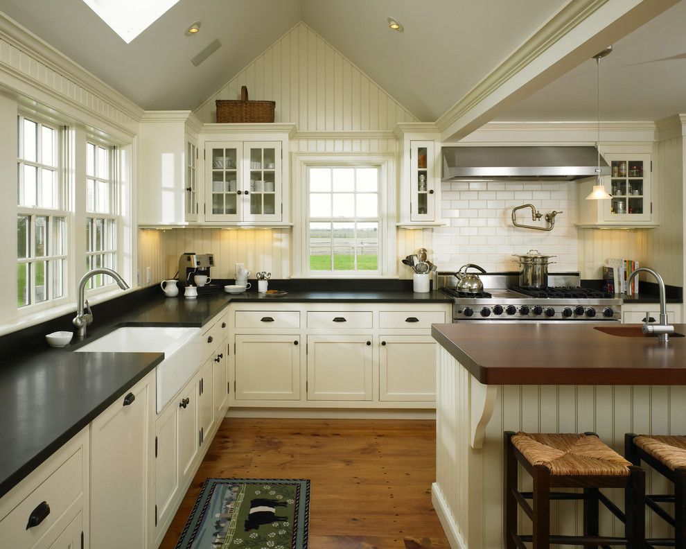 Century Walnut Creek for a Farmhouse Kitchen with a Island Sink and Herring Creek Farmhouse by Patrick Ahearn Architect