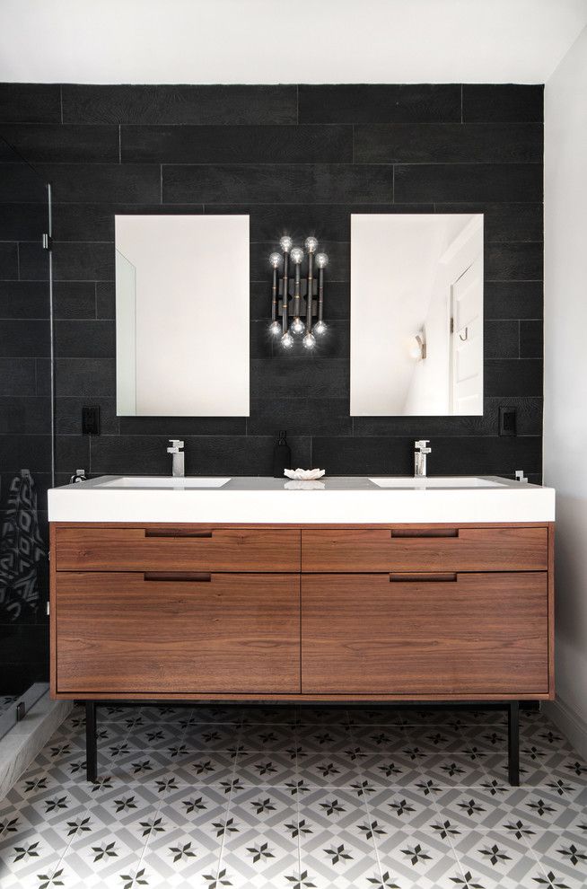 Century Walnut Creek for a Transitional Bathroom with a Mirror and Regal Heights by Shirley Meisels