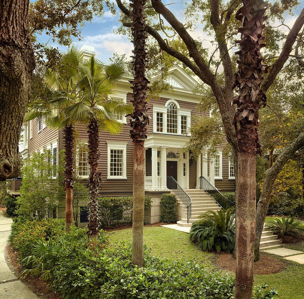 Charleston Sc Points of Interest for a Traditional Exterior with a French Window and Front View From Entrance by Christopher a Rose Aia, Asid