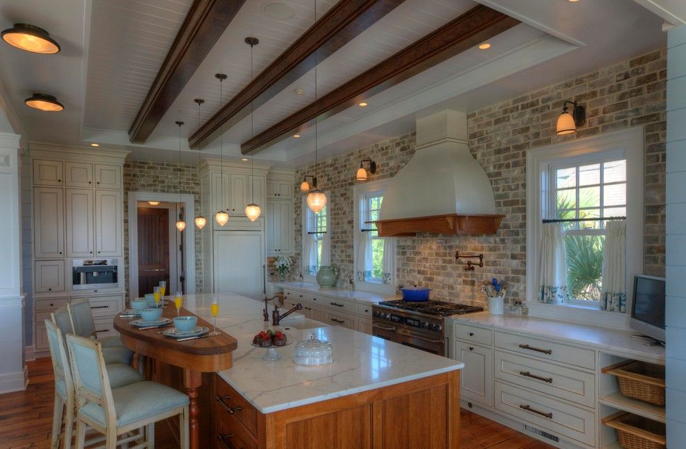 Charleston Sc Points of Interest for a Traditional Kitchen with a Tongue and Groove Ceiling and Kitchen by Phillip W Smith General Contractor, Inc.