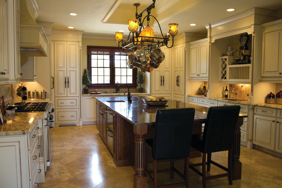 Chateau Briand Long Island for a Traditional Kitchen with a Hanging Pot Rack and Kabinart Puts Your Dreams Within Reach! Kornerstone Orlando by Jorn Sales & Marketing, Inc.