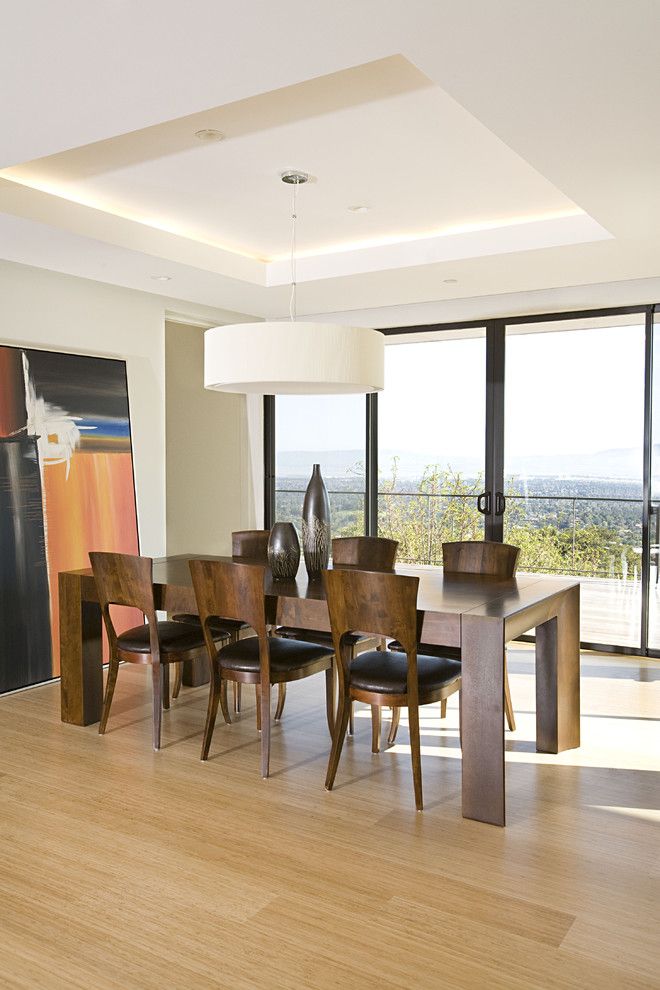 Cherry Blossoms Dating for a Contemporary Dining Room with a Open Floor Plan and Dining Room by Mark English Architects, Aia