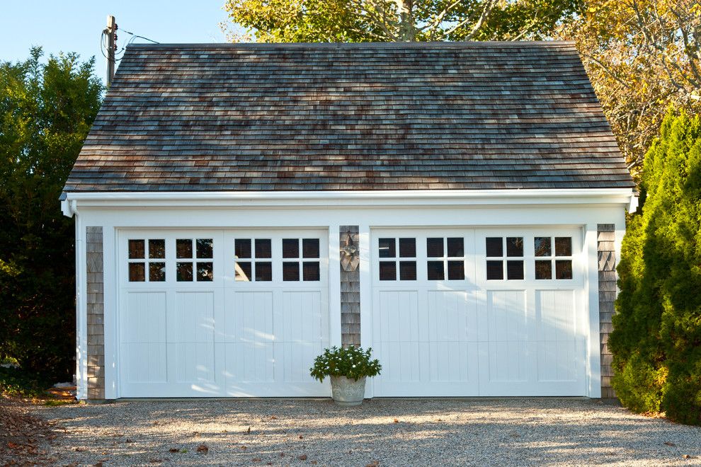 Chi Overhead Doors for a Traditional Garage with a Two Garage Doors and Custom Renovation   Cape Cod by Fellman Brothers Builders