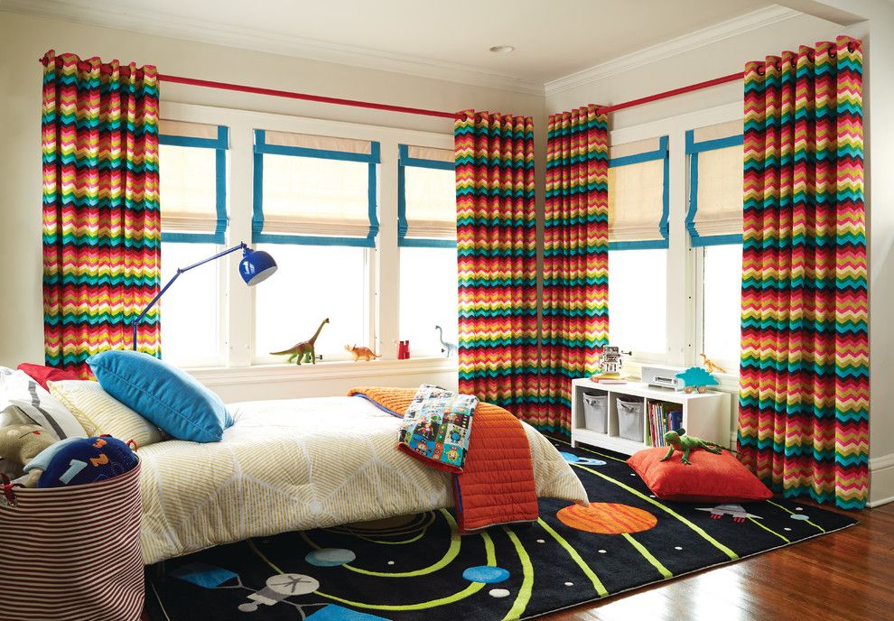 Chiohd for a Transitional Kids with a Kids Bedroom and Vibrant Kid's Bedroom by Budget Blinds