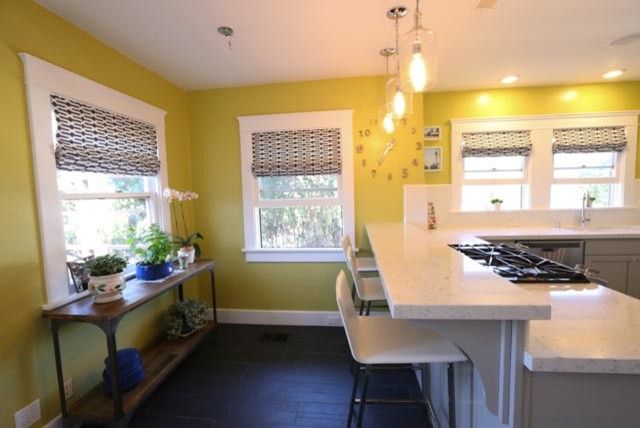 Clap Board for a Contemporary Kitchen with a Shaker Cabinets and North Park Kitchen by Mathis Custom Remodeling