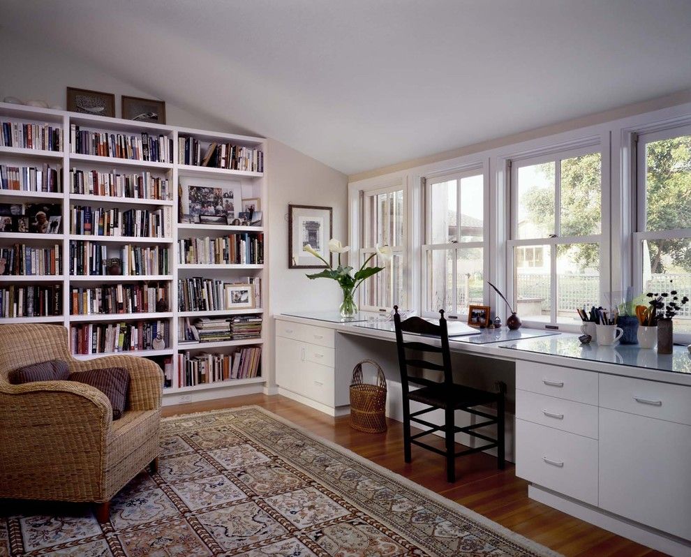 Closest Lowes for a Contemporary Home Office with a Cathedral Ceiling and Pescadero House by Cathy Schwabe Architecture