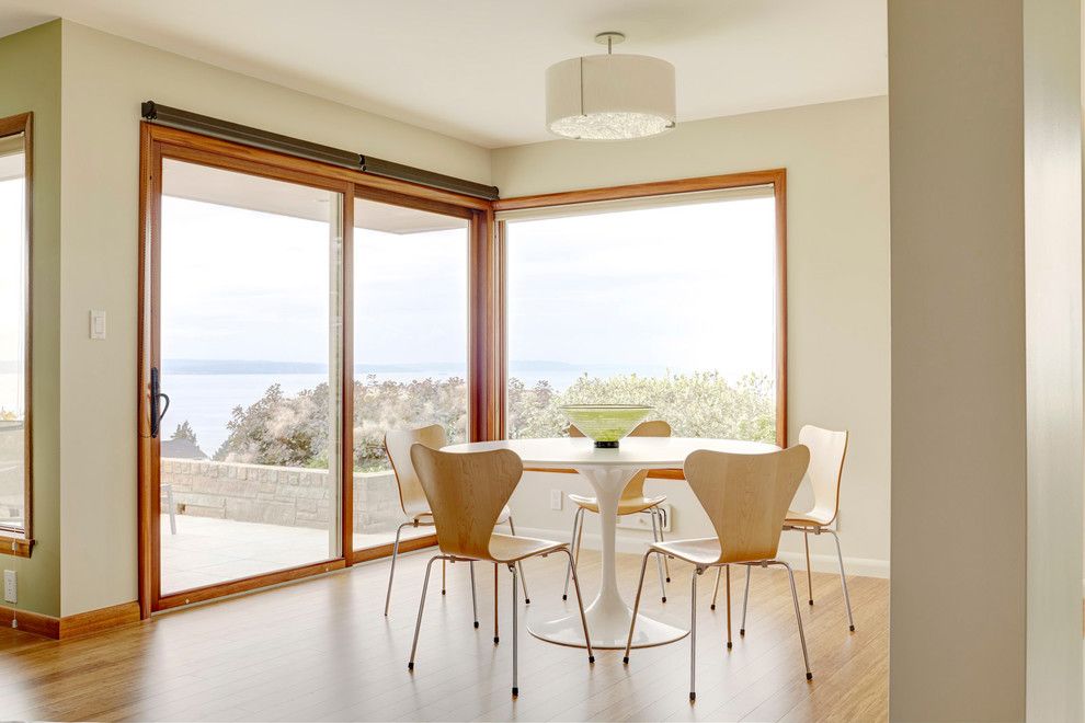 Coastal Kitchen Seattle for a Midcentury Dining Room with a Indoor Outdoor Living and North Beach Seattle by Abita Studio Architecture + Design