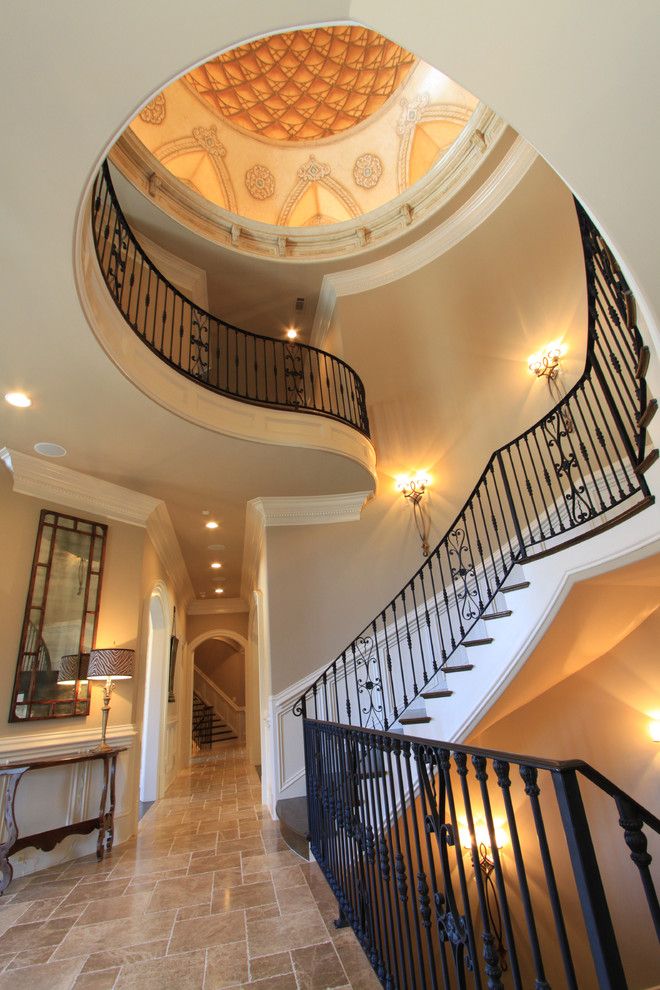 Cobb County Tractor for a Traditional Staircase with a Suwanee and Luxury Interiors by Alex Custom Homes, Llc