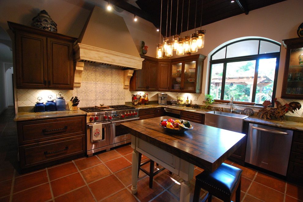 Coconut Grove Theater for a Rustic Kitchen with a Elegant Kitchen and Coconut Grove Rustic Kitchen by Eleet Fine American Cabinetry