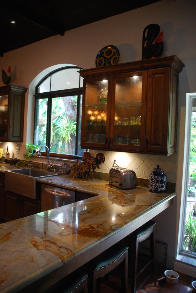 Coconut Grove Theater for a Rustic Kitchen with a Grand Kitchen and Coconut Grove Rustic Kitchen by Eleet Fine American Cabinetry