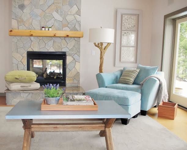 Comfort Suites Lake Geneva Wi for a Contemporary Living Room with a Light Wood Mantle and Rensselaer County Lake House Living Room by J. Cashier Interiors