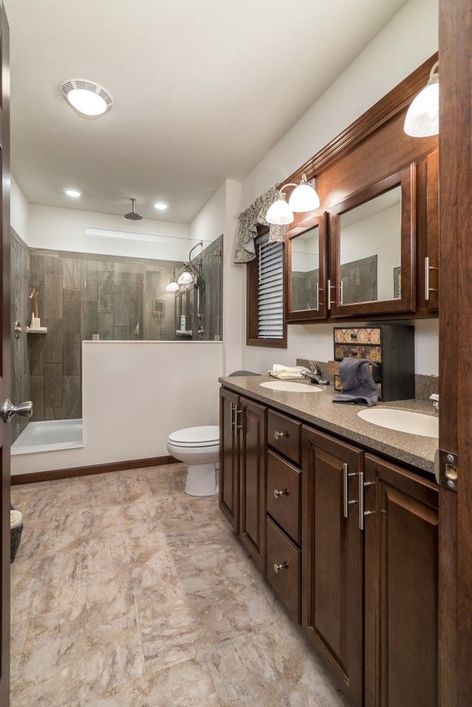 Commodore Homes for a Craftsman Bathroom with a Driftwood Cabinets and Commodore Homes of Indiana Grandville Ultra Ranch by the Commodore Corporation