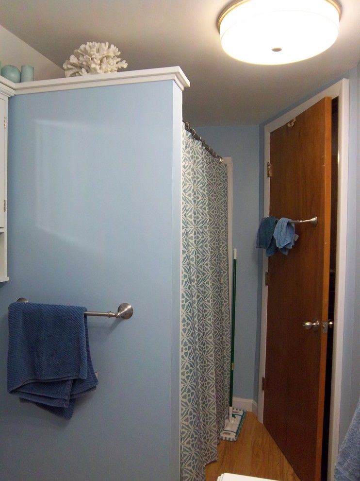 Congoleum for a Traditional Bathroom with a Partial Wall and Kohler Master Bathroom   Hamel by Lowe's of Auburn, Me