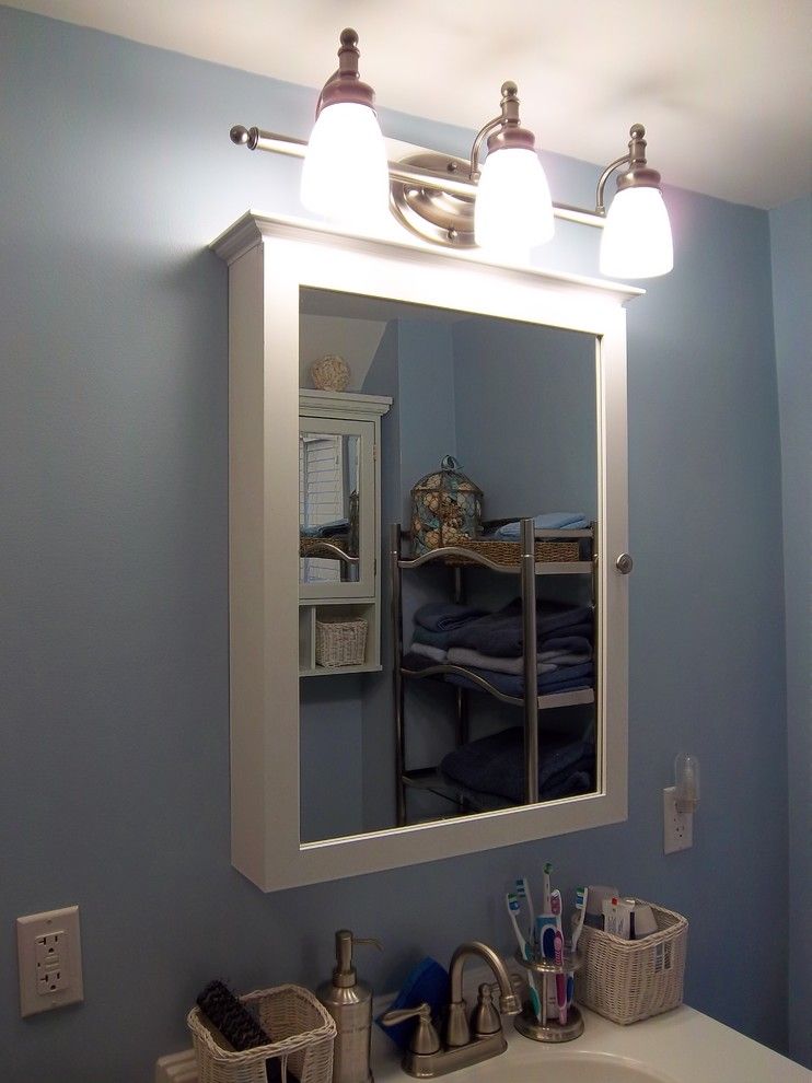 Congoleum for a Traditional Bathroom with a Vanity Light and Kohler Master Bathroom   Hamel by Lowe's of Auburn, Me