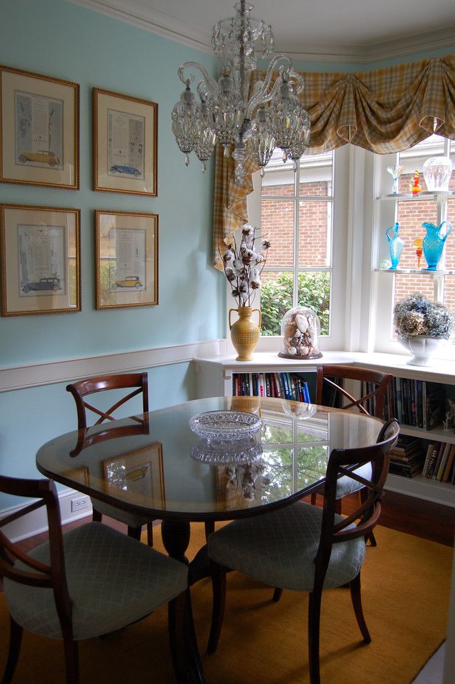 Conservatory at Druid Hills for a  Dining Room with a Chandelier and Druid Hills Residence by Richard Burgess