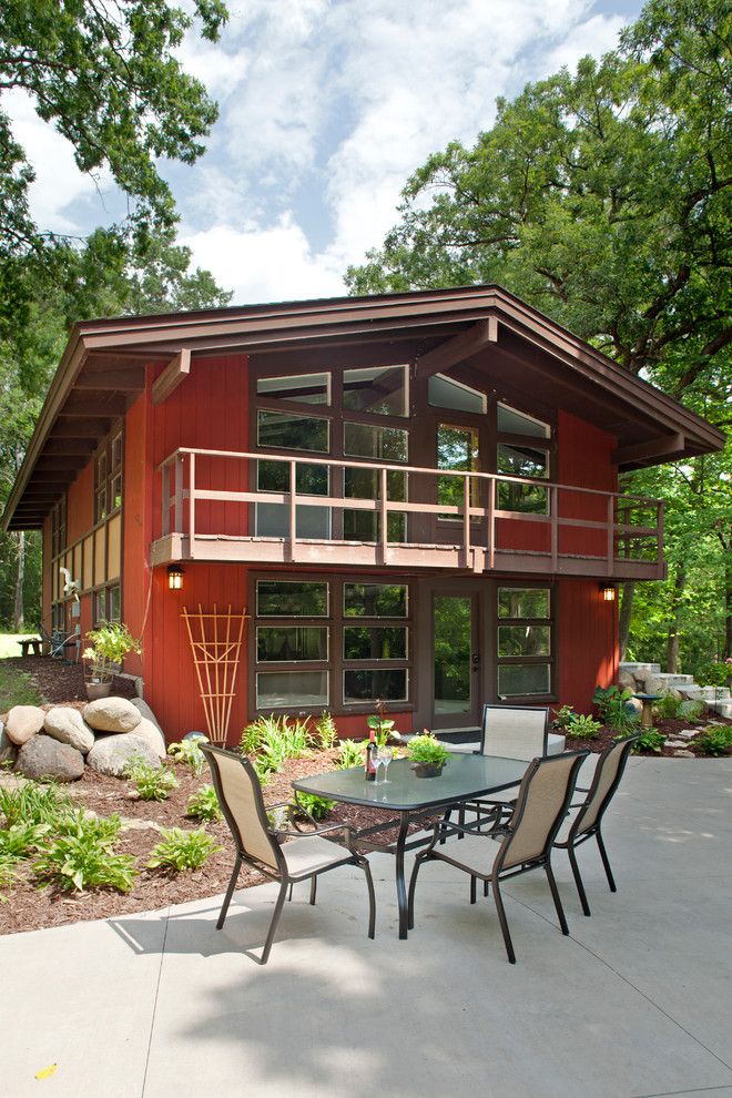 Consignment Furniture Reno for a Midcentury Exterior with a Outdoors and North Oaks   Mid Century Modern Remodel by Bob Michels Construction, Inc.